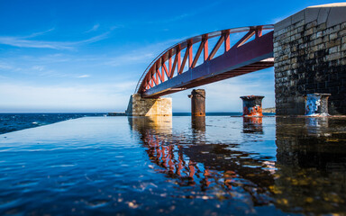 Wall Mural - The bridge of St. Elmo on the coast of Valletta