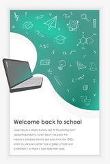 Wall Mural - Back to school. Set of templates for banner.