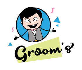 Canvas Print - Groom Mascot Logo