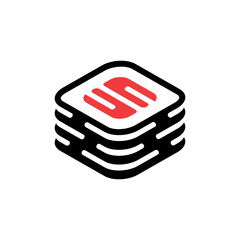 Poster - Sushi logo. Icon design. Template elements