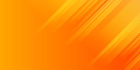 Wall Mural - Modern orange gradient geometric shape background with dynamic light lines abstract