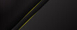 © Roisa - Modern simple yellow light stripes on metal black banner background