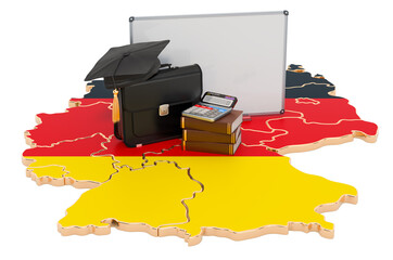 Business education in Germany concept, 3D rendering