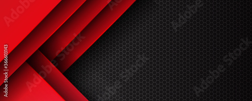 Fotomural Template corporate concept red black grey and white contrast background