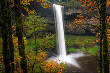 South Falls In Autumn, Silver Falls State Park, Oregon