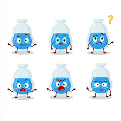 Sticker - Cartoon character of blue potion with what expression