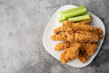 Chicken Fingers dinner, breaded crispy tenders 