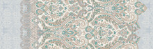 Classic Paisley And Fine Lace Pattern, Persian Pattern，suitable For Textile Clothing And Wallpaper Design, Invitation Design