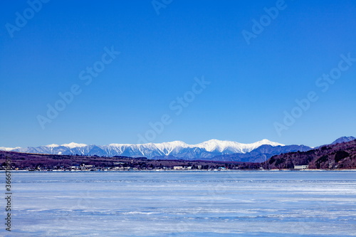 全面結氷した山中湖と南アルプス連峰 山梨県南都留郡山中湖村にて Buy This Stock Photo And Explore Similar Images At Adobe Stock Adobe Stock