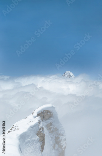 g1 and g2 Karakorum range Pakistan Poster Mural XXL