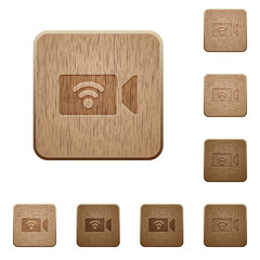 Sticker - Wireless camera wooden buttons