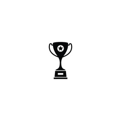 Sticker - Champion's trophy cup icon isolated on white background