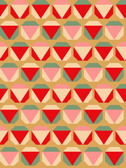 Poster - Seamless pattern in summer colors.