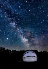 milky way at cherry springs state park in pennsylvania