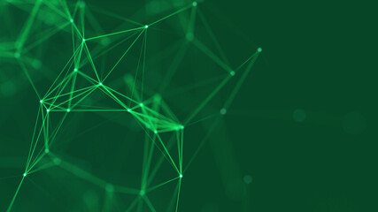 Poster - abstract digital connection dots. technology background. network connection structure. plexus effect