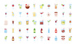 © Gstudio - bundle of drinks collection set icons