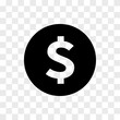 Dollar coin internet money icon in checkerboard BG v2. Internet flat icon symbol for applications.
