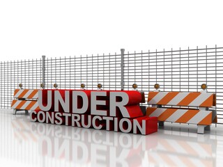 Aufkleber - 3d rendering building Under construction