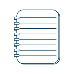 Wall Mural - notebook school supply isolated icon