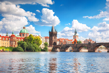 Wall Mural - Charles Bridge, Prague, Czech Republic