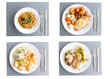 Jedzenie - zestaw obiadowy - zdjęcie z góry