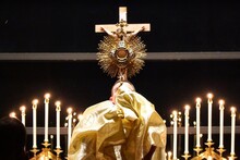 Benediction With Monstrance