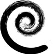 Grunge spiral . vector