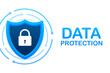 Data protection data center. Internet technology. Information technology. Vector stock illustration.