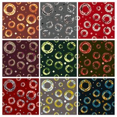 Poster - Abstract small circle technology seamless pattern