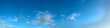 © tanarch - Panorama sky with beautiful cloud on a sunny day. Panoramic high resolution image.
