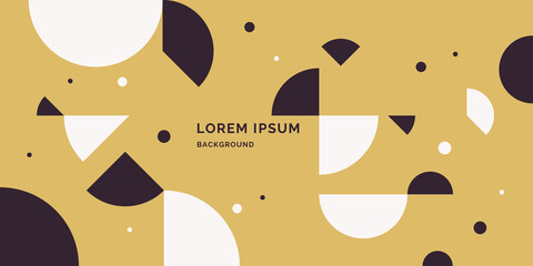 Poster - Abstract geometric background. Design poster with the flat figures.