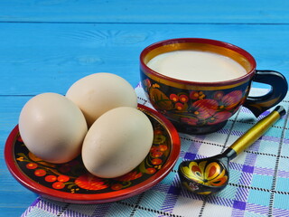 cup of milk and  egg