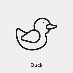 Poster - duck icon vector sign symbol