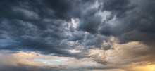 Dramatic Storm Sunset Clouds Skies Heaven Cloudscape Background
