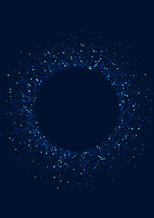 Wall Mural - White Magic Graphic Confetti Banner. Dark 