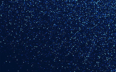 Wall Mural - Silver Twinkle Vector Glow Banner. Blue Cosmos 