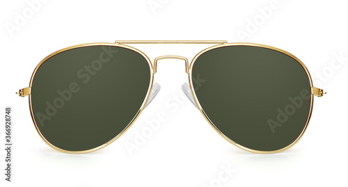 Fotografía aviator sunglasses isolated with clipping path