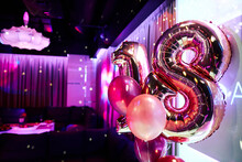 Balloons 18 Years Old In A Nightclub Birthday