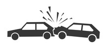 Icon Car Accident Vector Concept