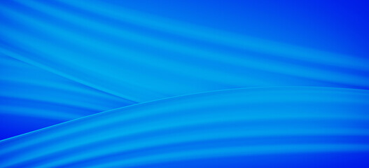 Poster - Minimal background for soft and smooth banner concept. Gradient ripple blue flowing liquid surface background. 3d rendering illustration.