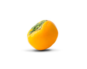 Wall Mural - persimmon fruit an isolated on a white background.clipping path