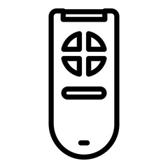 Poster - air conditioner remote control icon. outline air conditioner remote control vector icon for web desi
