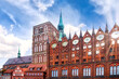 The Old Market (Alte Markt) in the German Hanseatic city of Stralsund is the center of the historic Old Town, which has been a UNESCO World Heritage Site since 2002.