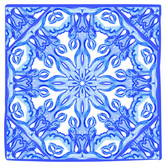  Azulejos Portuguese watercolor