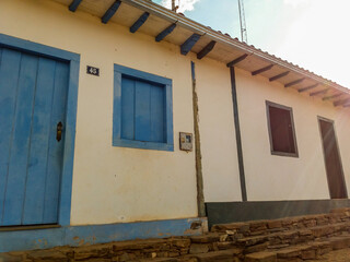 Wall Mural - Houses of a small village in a historical region of Brazil. This village called São Bartolomeu.