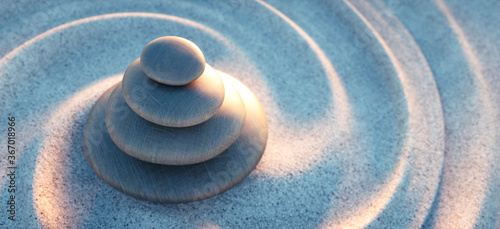 Obraz na plátně Steinturm mit Sandwellen im Sonnenlicht abends