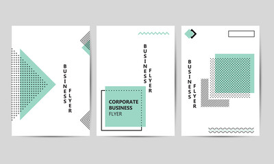 Wall Mural - Brochure template layout design. Corporate Business Flyer, Corporate Business Flyer. Geometric memphics background Template