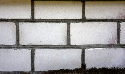 Wall Mural - The Foundation is white brick