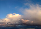 Fototapeta Na ścianę - mystical multicolored clouds at dawn