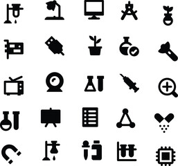 Science and Technology Glyph Vector Icons 6